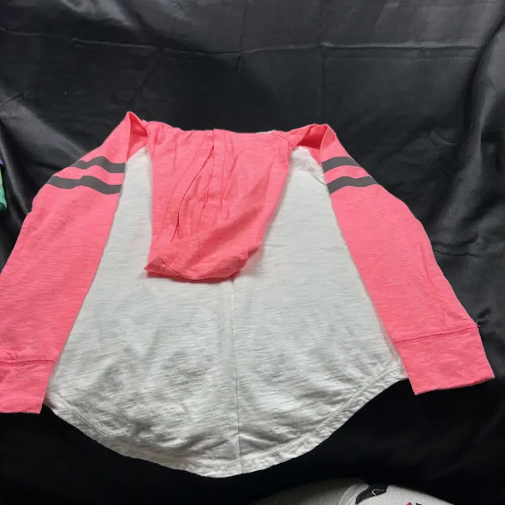 OshKosh B’gosh GIRLS Pink Gold White‎ “1 of a Kind” Hoodie Long Sleeve Size 6Y